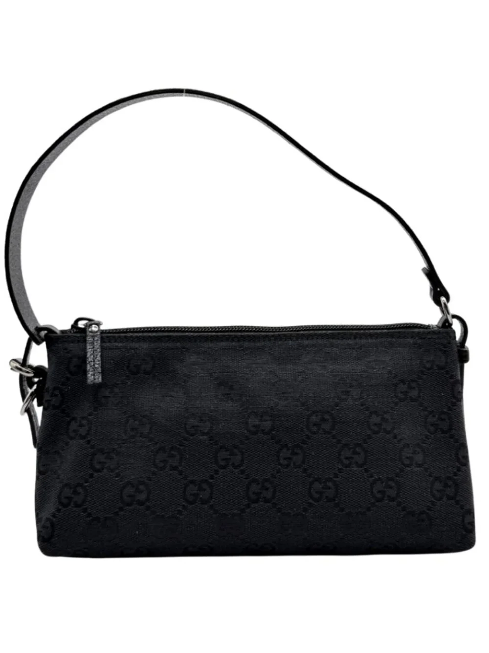 Gucci Black Monogram Shoulder Bag